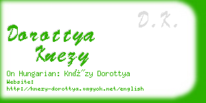 dorottya knezy business card